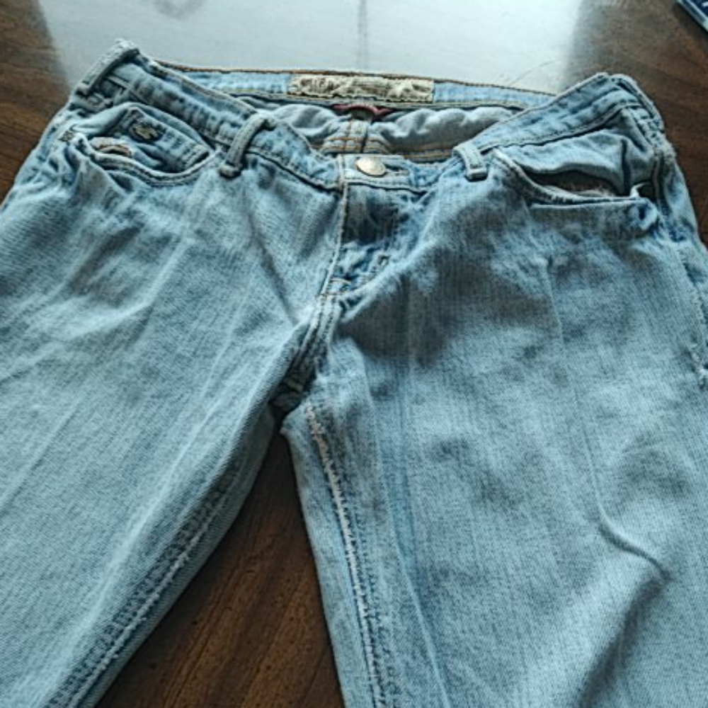 Hollister light blue stretch 1R